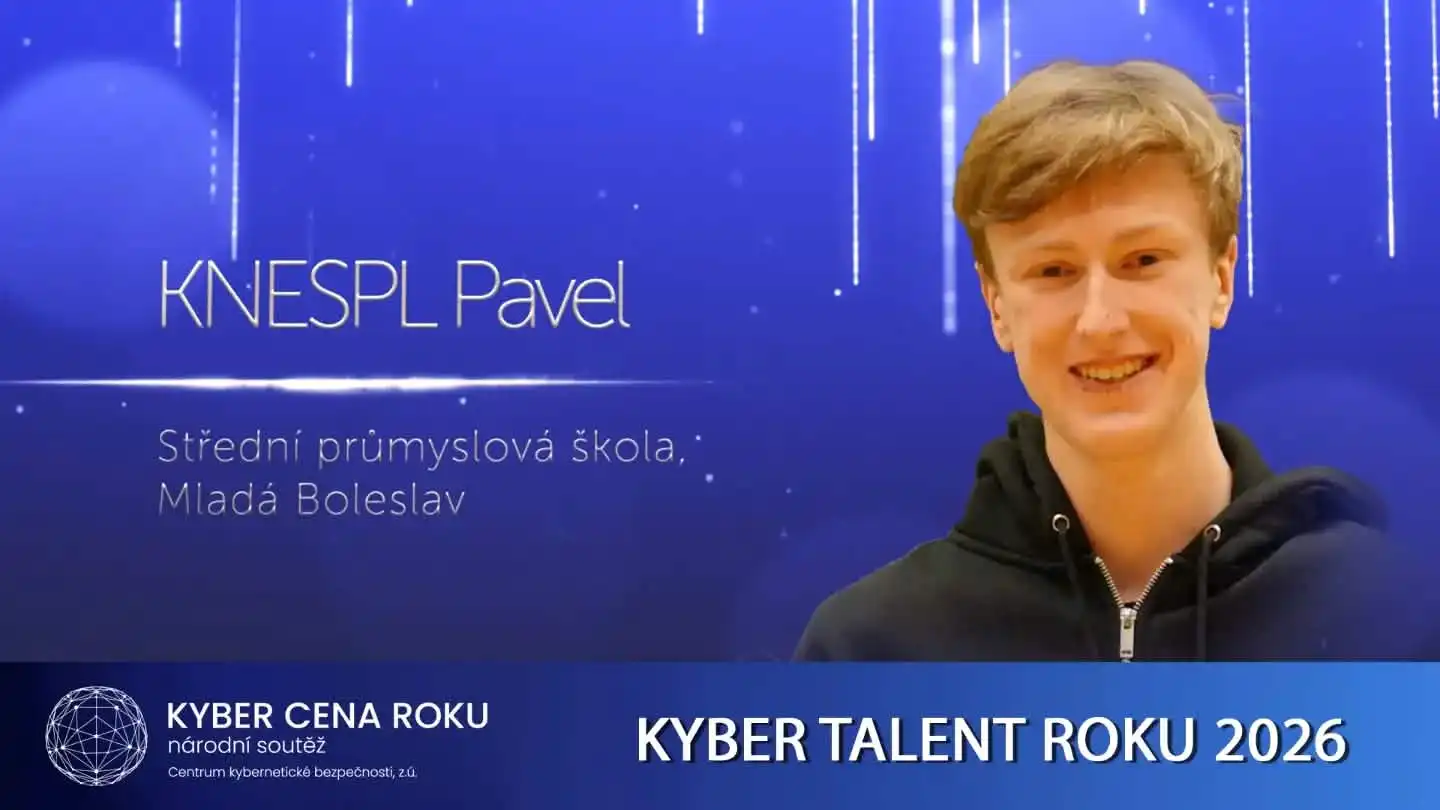 🏆🥇KYBER TALENT ROKU 2026 studuje u nás na SPŠ MB 🏆🥇