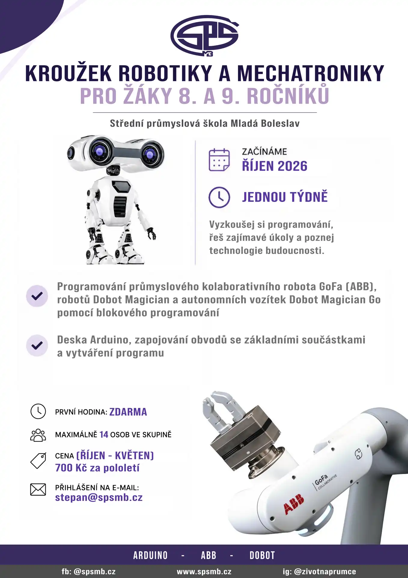 Kroužek robotiky a mechatroniky